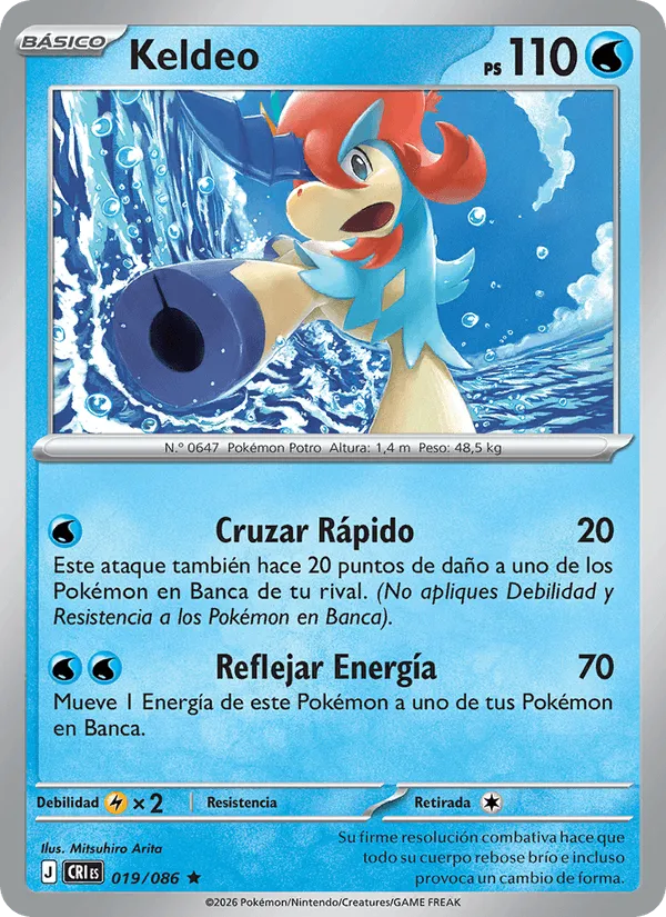 Keldeo · Caos Creciente 019/86