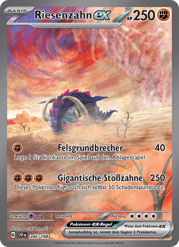Riesenzahn-ex · Karmesin & Purpur 246/198