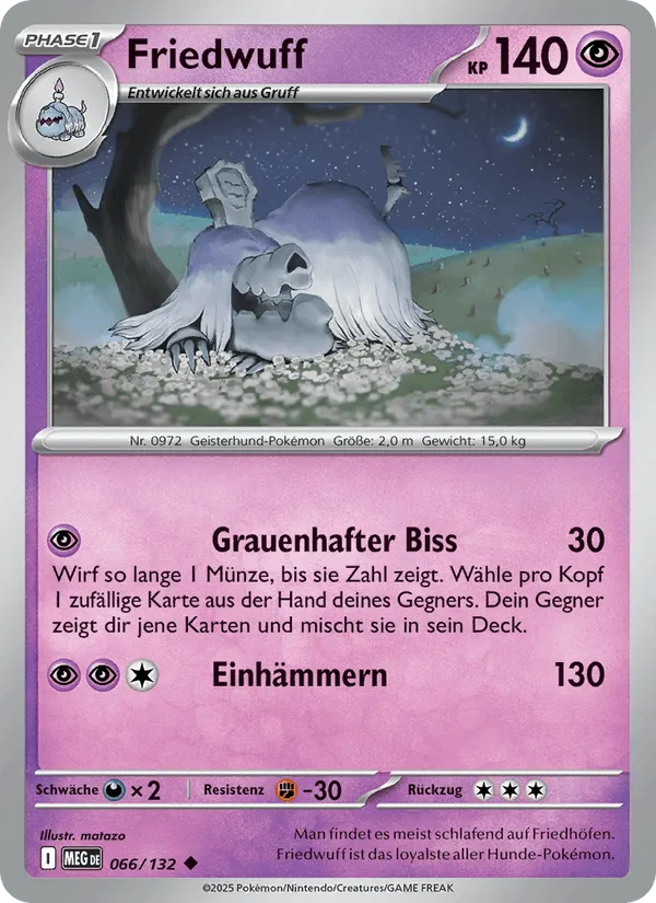 Friedwuff · Mega-Entwicklung 066/132