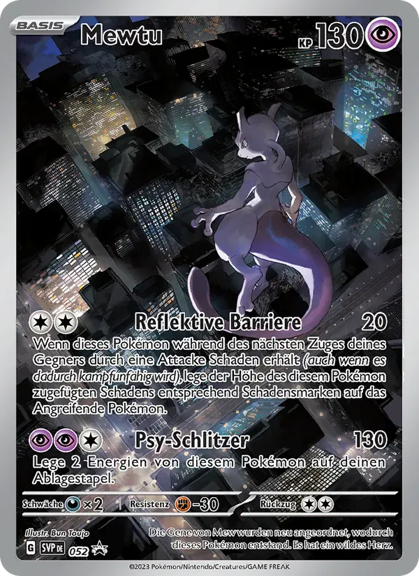 Mewtu · SVP Black Star Promos 052/225