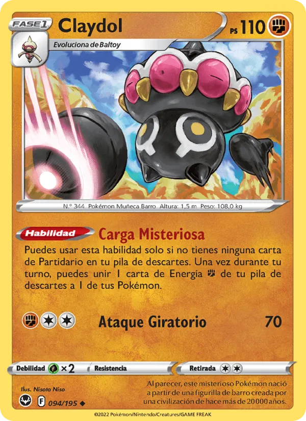 Claydol · Tempestad Plateada 094/195