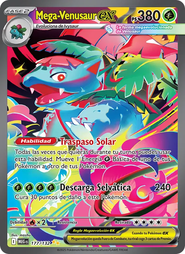 Mega Venusaur ex · Megaevolución 177/132