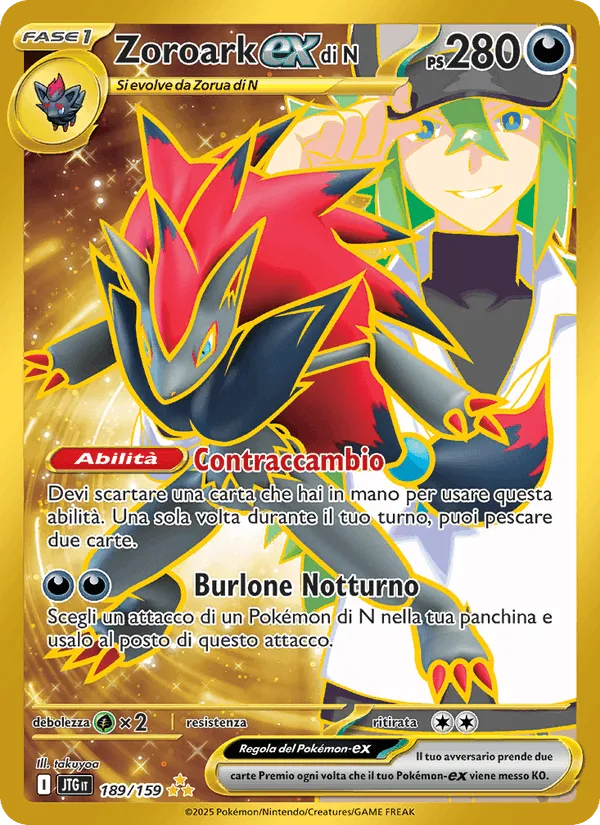 Zoroark-ex di N · Avventure Insieme 189/159