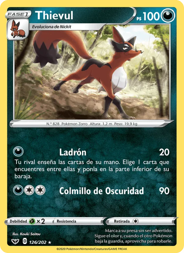 Thievul · Espada y Escudo 126/202