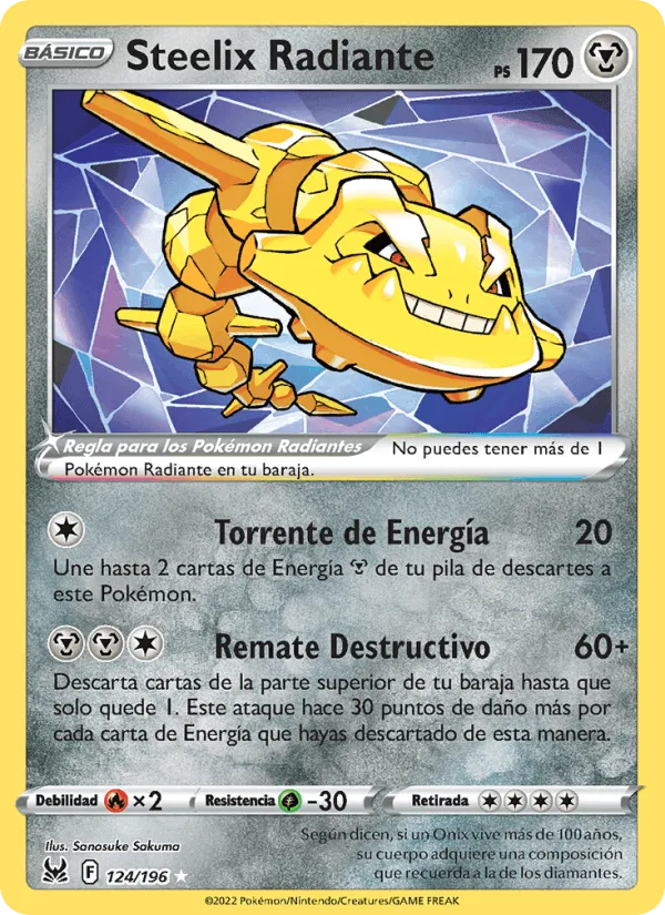 Steelix Radiante · Origen Perdido 124/196