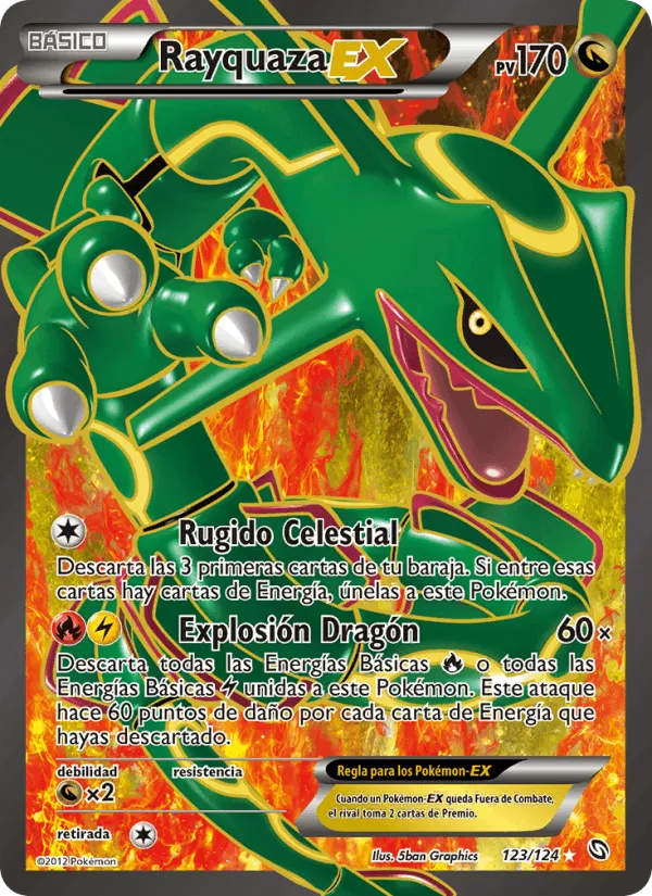 Rayquaza-EX · Dragones Majestuosos 123/124