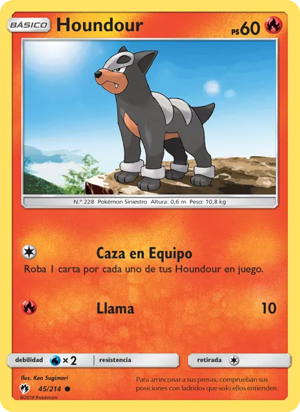 Houndour · Truenos Perdidos 45/214