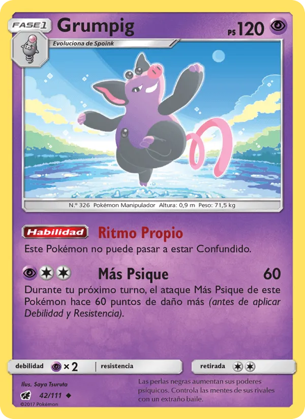 Grumpig · Invasión Carmesí 42/111