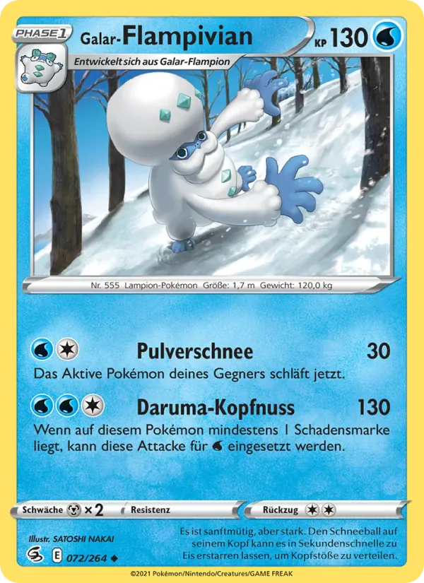 Galar-Flampivian · Fusionsangriff 72/264