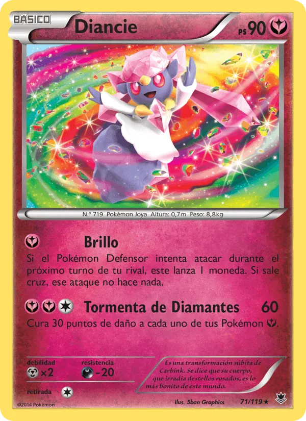 Diancie · Fuerzas Fantasmales 71/119