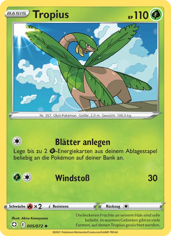 Tropius · Glänzendes Schicksal 5/72
