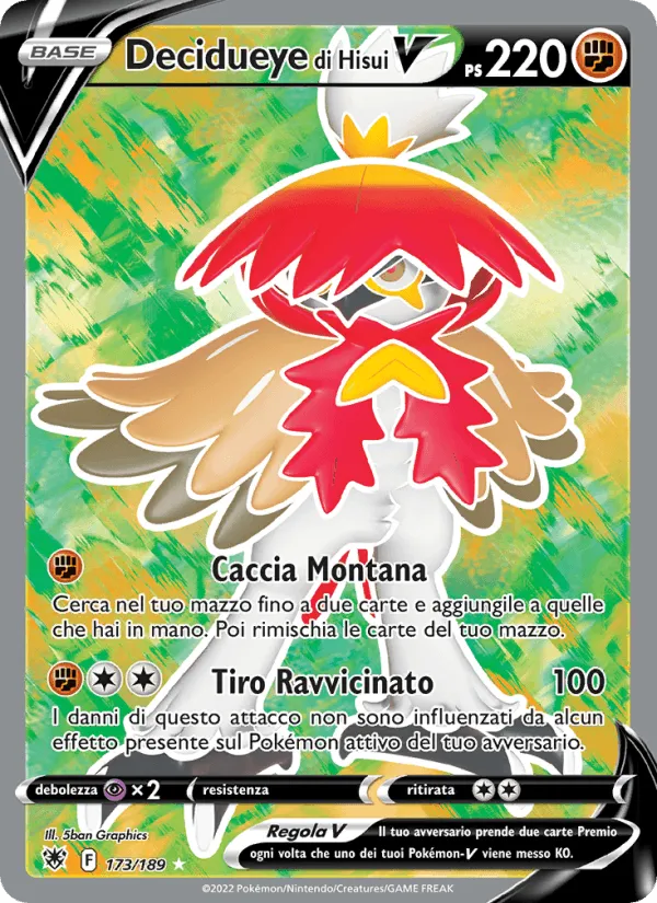 Decidueye di Hisui V · Lucentezza Siderale 173/189
