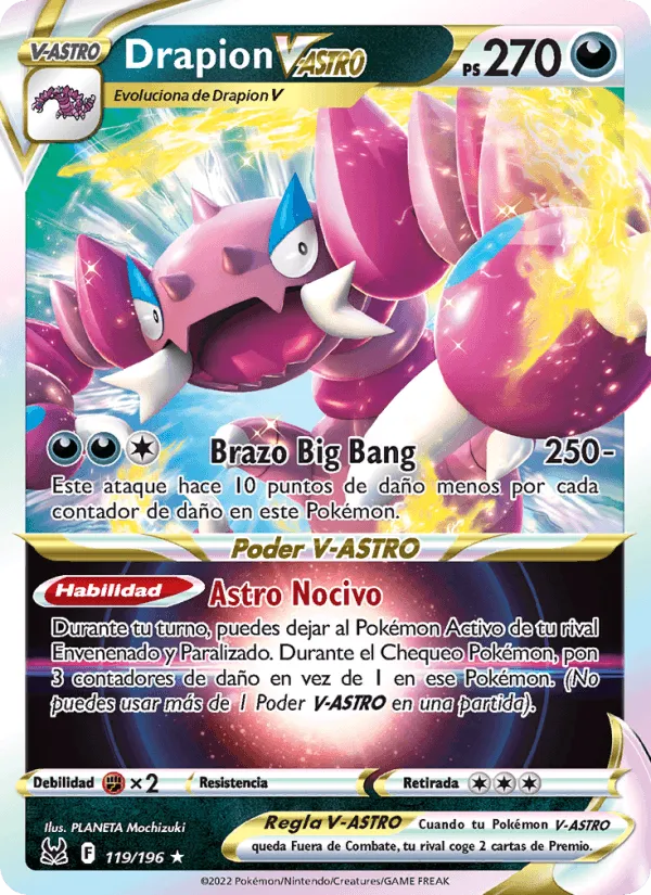 Drapion V-ASTRO · Origen Perdido 119/196