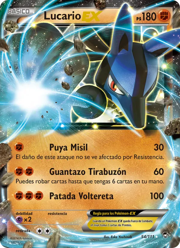 Lucario EX · Puños Furiosos 54/111