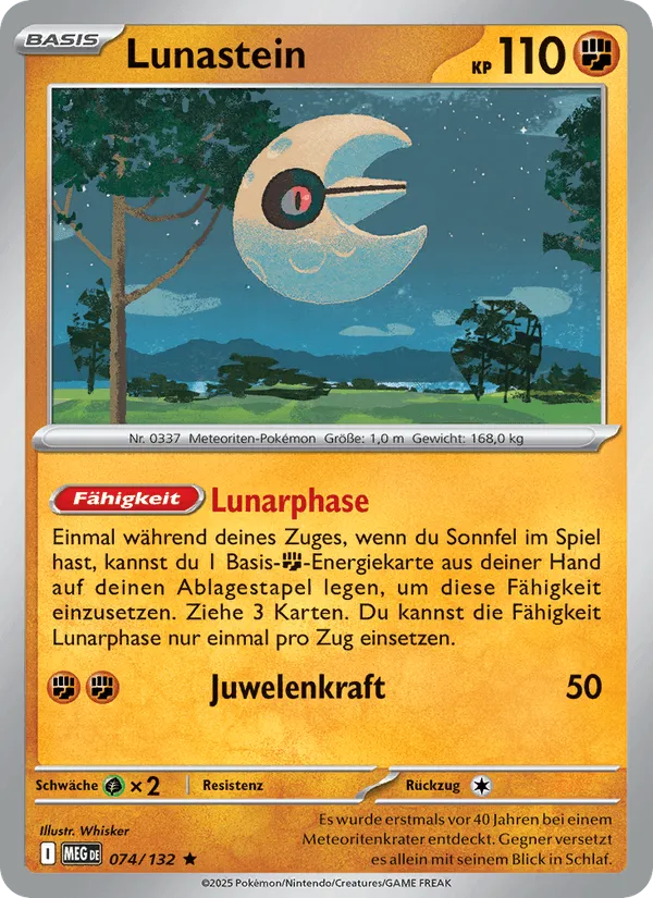 Lunastein · Mega-Entwicklung 074/132
