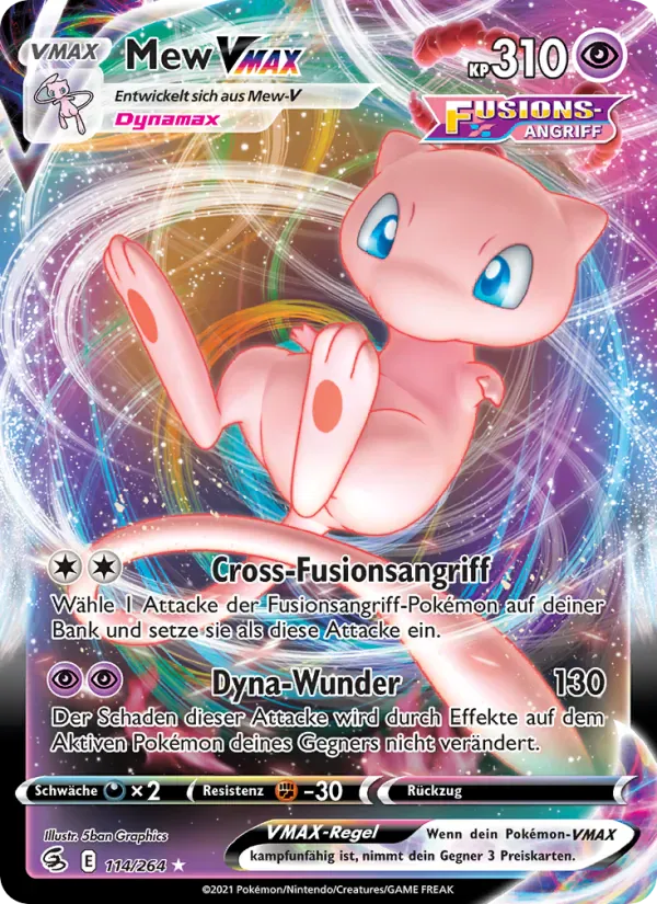Mew VMAX · Fusionsangriff 114/264