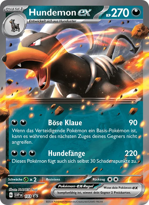 Hundemon-ex · SVP Black Star Promos 103/225