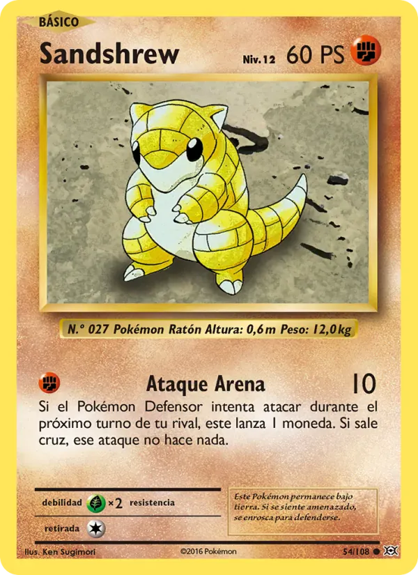 Sandshrew · Evoluciones 54/108