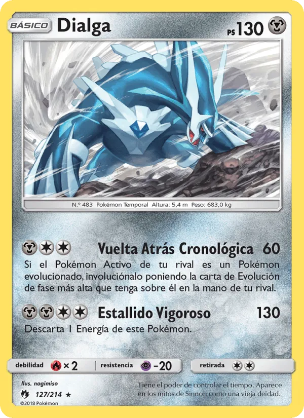 Dialga · Truenos Perdidos 127/214