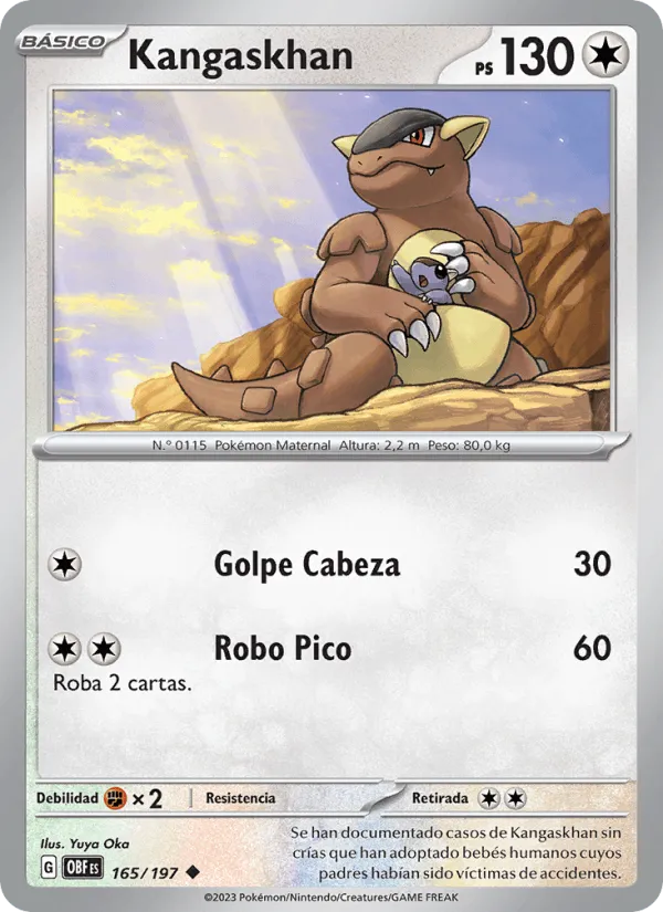 Kangaskhan · Llamas Obsidianas 165/197