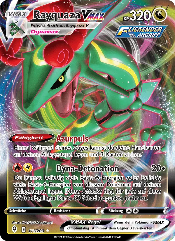 Rayquaza VMAX · Drachenwandel 111/203
