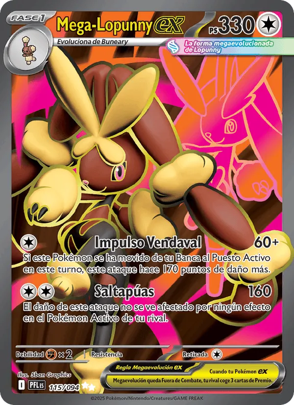 Mega-Lopunny ex · Fuegos Fantasmales 115/94