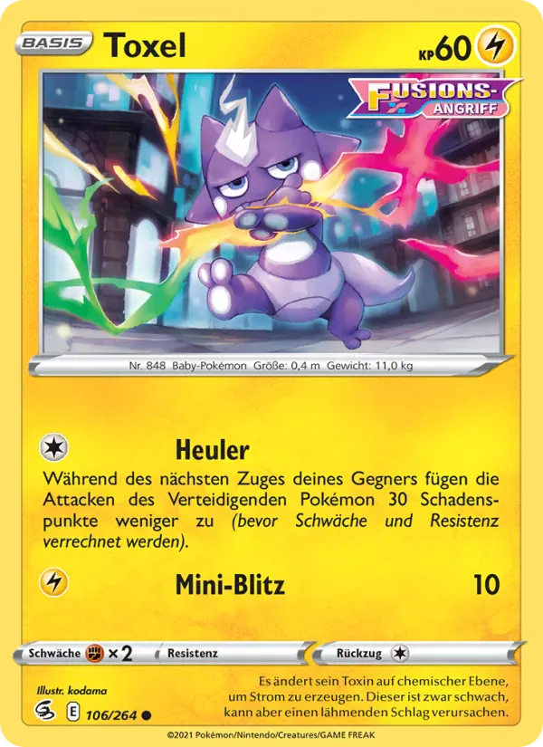 Toxel · Fusionsangriff 106/264