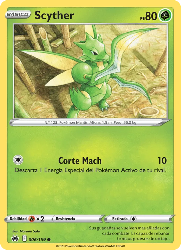 Scyther · Cenit Supremo 006/159