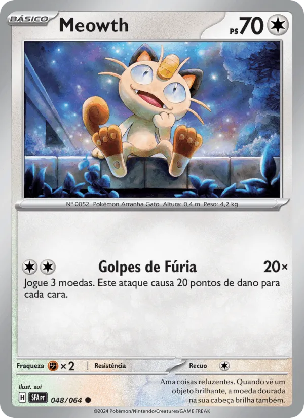 Meowth · Fábulas Nebulosas 048/64