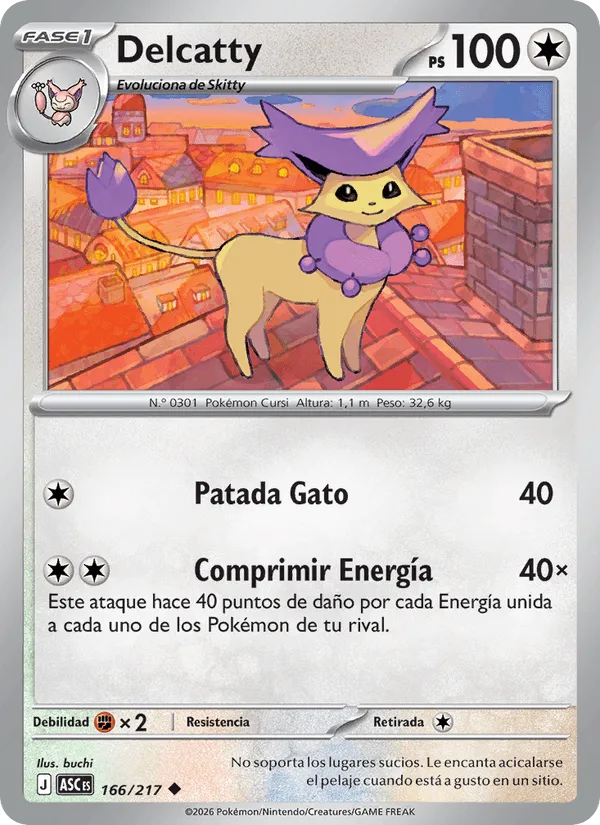 Delcatty · Héroes Ascendentes 166/217