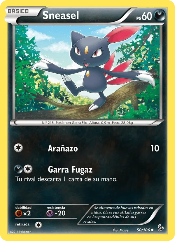 Sneasel · Destellos de Fuego 50/106