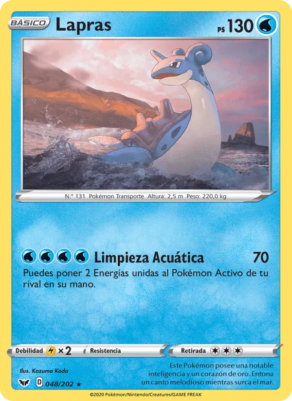 Lapras · Espada y Escudo 48/202