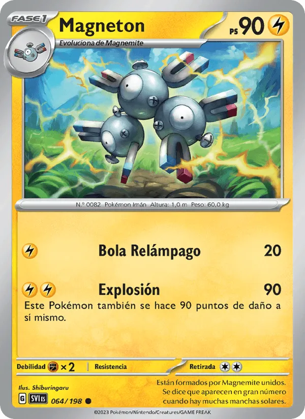 Magneton · Escarlata y Púrpura 064/198