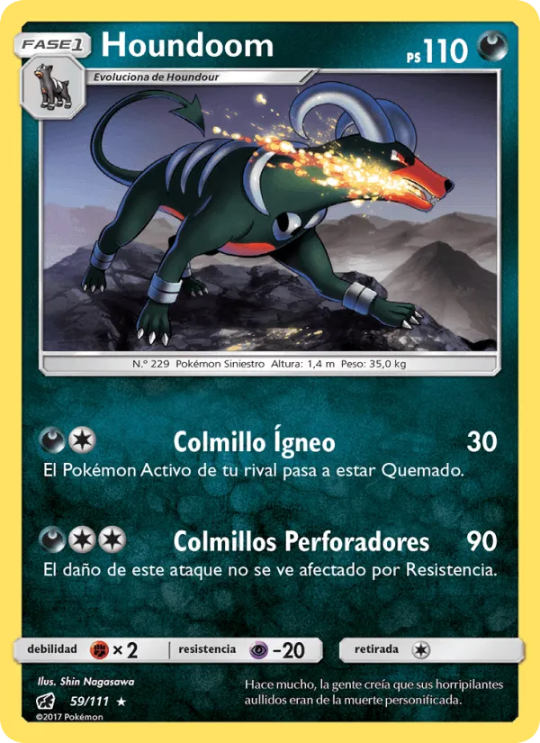 Houndoom · Invasión Carmesí 59/111