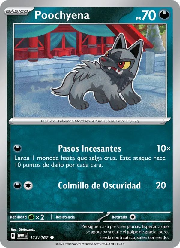 Poochyena · Mascarada Crepuscular 113/167
