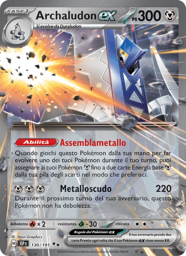 Archaludon-ex · Scintille Folgoranti 130/191