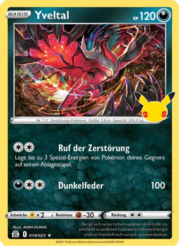 Yveltal · Celebrations 19/25