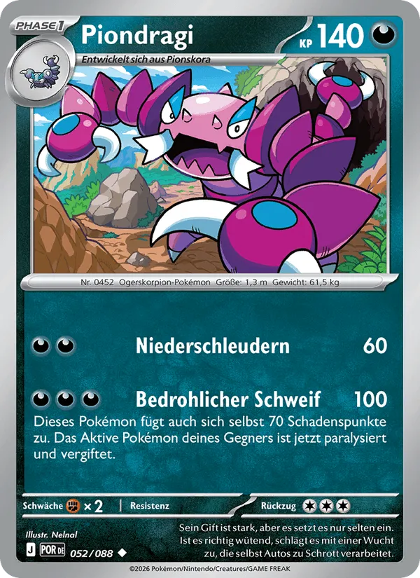 Piondragi · Optimale Ordnung 052/88