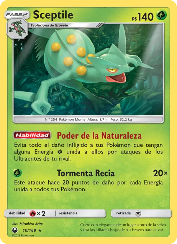 Sceptile · Tormenta Celestial 10/168