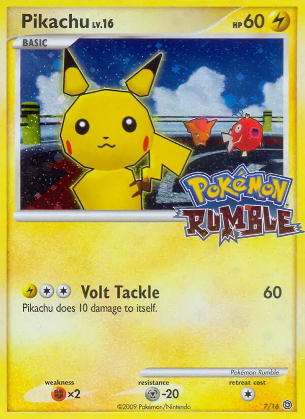 Pikachu · Pokémon Rumble 7/16