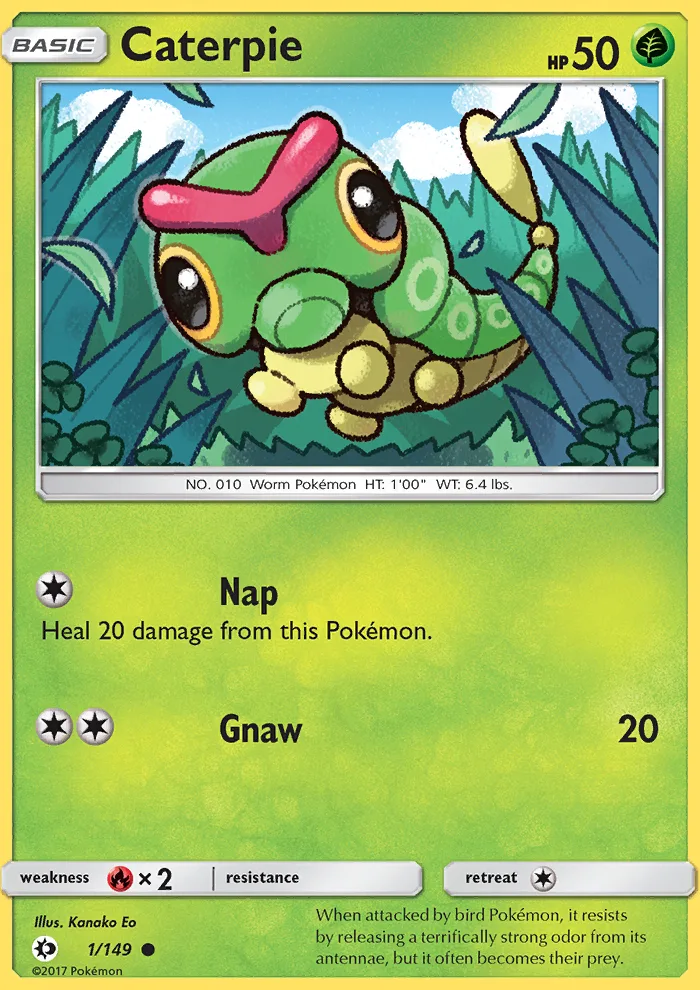 Caterpie · Sun & Moon 1/149