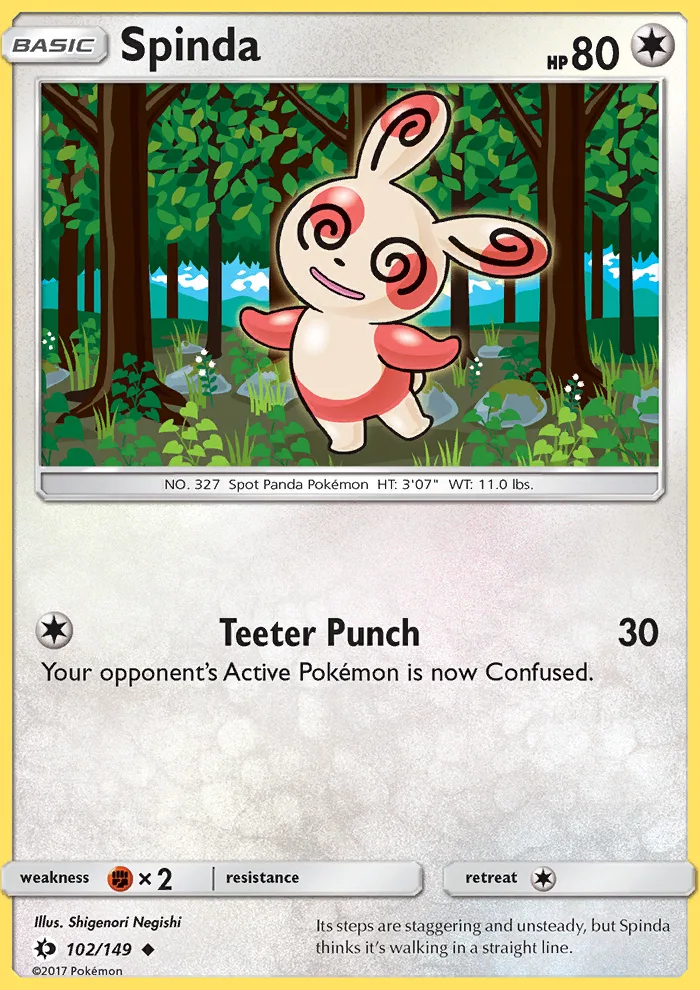 Spinda · Sun & Moon 102/149