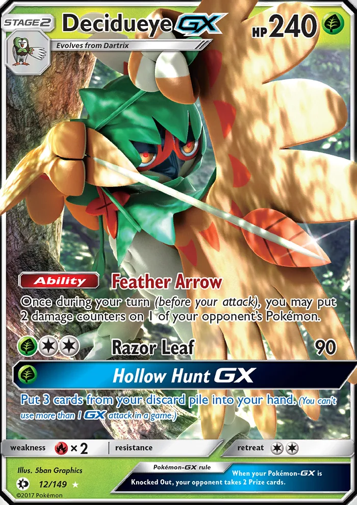 Decidueye GX · Sun & Moon 12/149