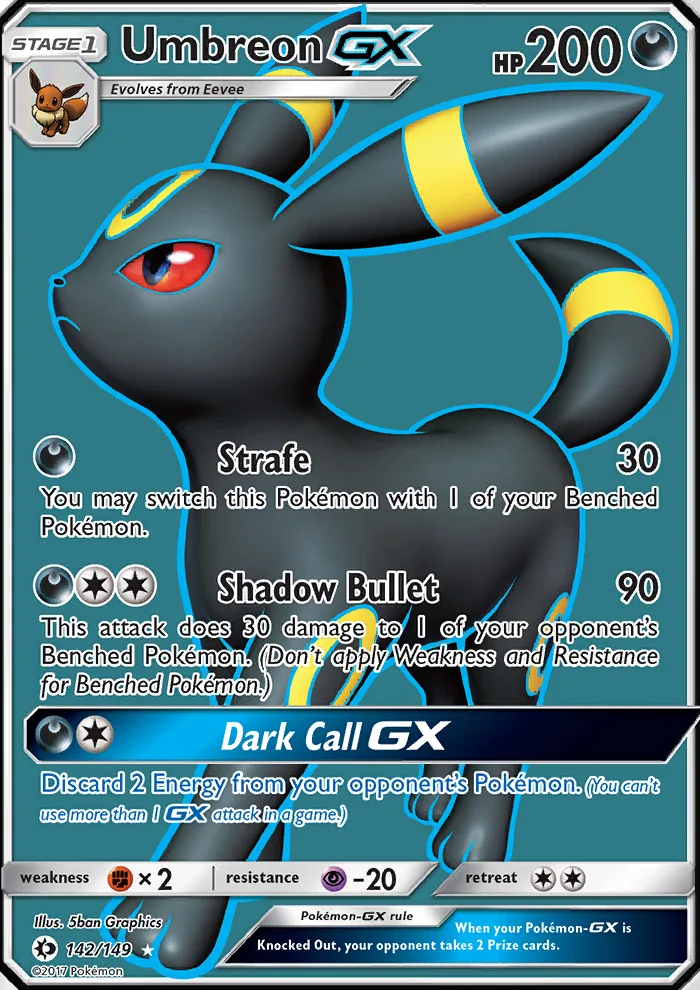 Umbreon GX · Sun & Moon 142/149