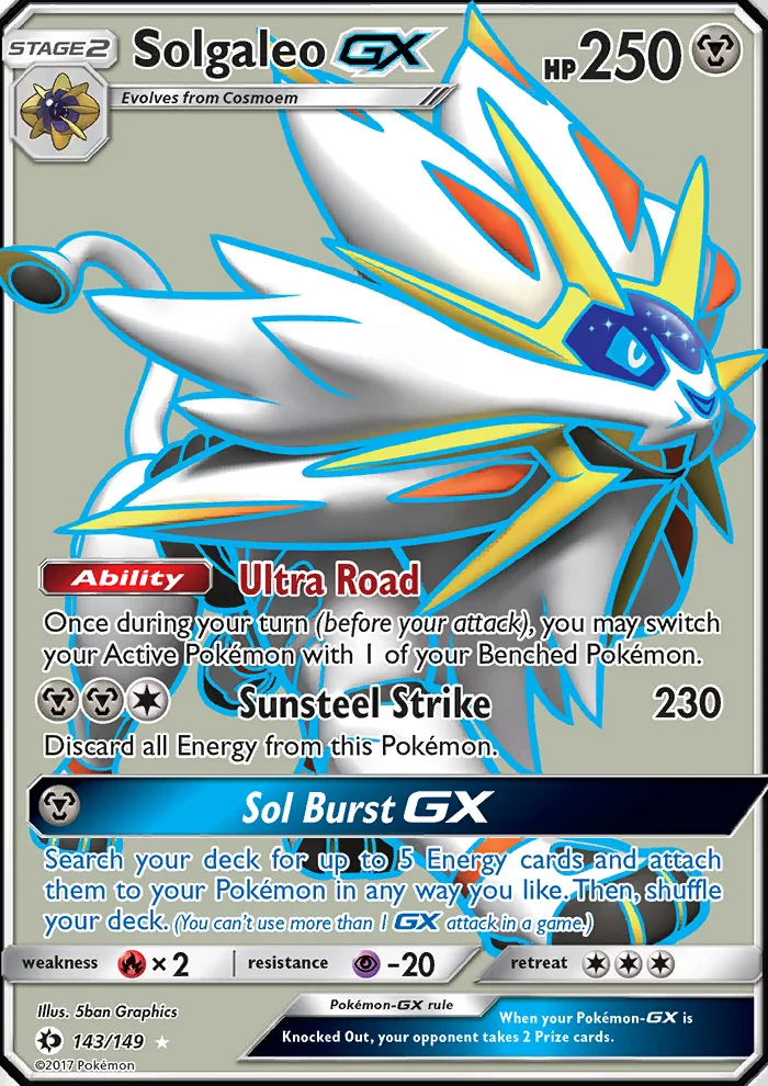 Solgaleo GX · Sun & Moon 143/149