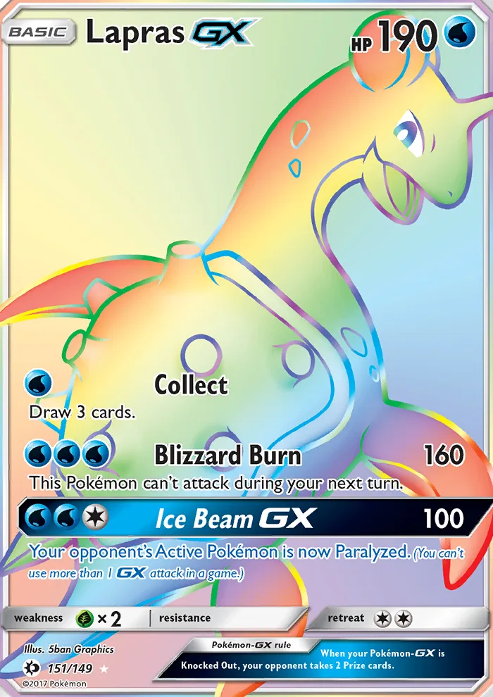 Lapras GX · Sun & Moon 151/149