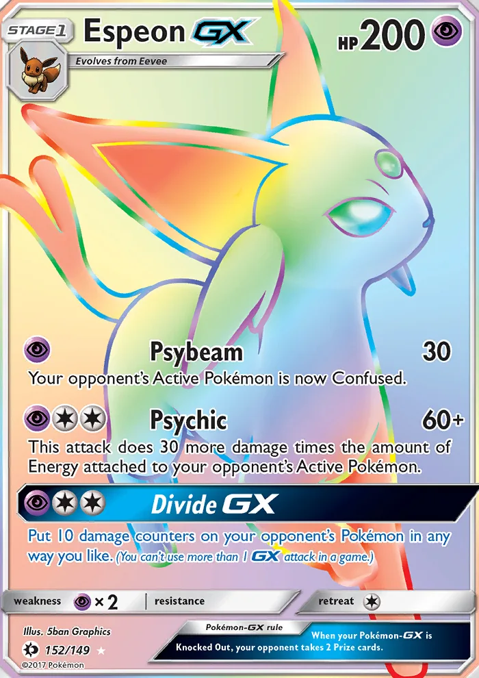 Espeon GX · Sun & Moon 152/149