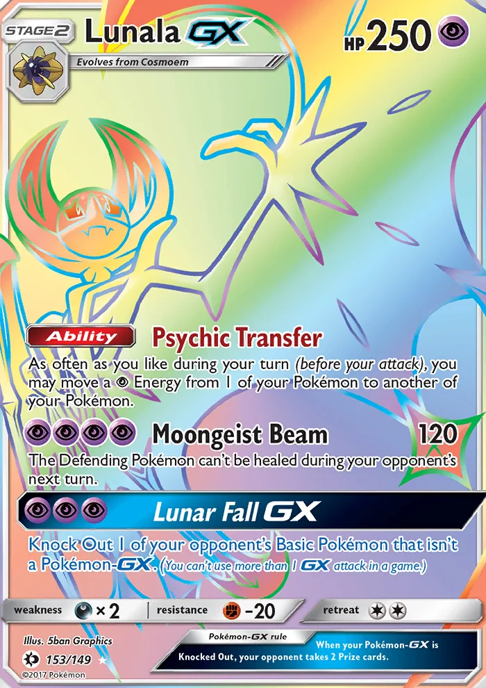 Lunala GX · Sun & Moon 153/149