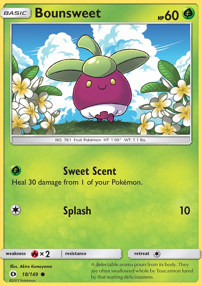 Bounsweet · Sun & Moon 18/149