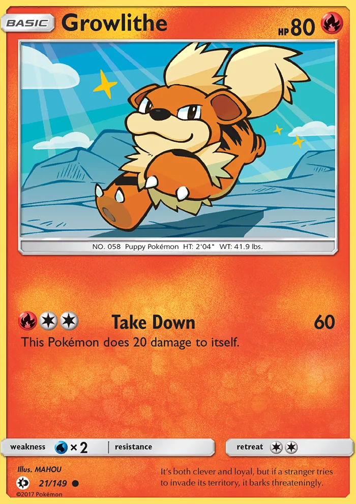 Growlithe · Sun & Moon 21/149